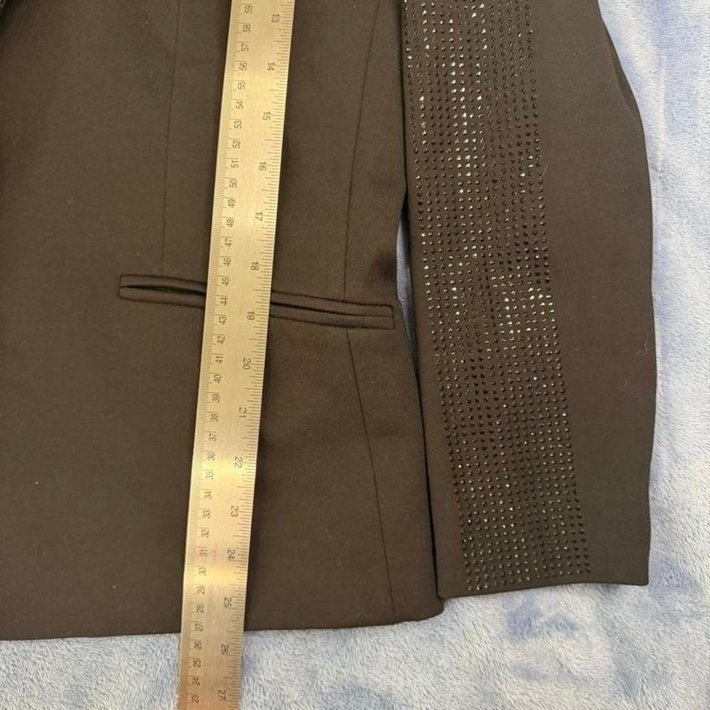 Vintage Black blazer with silver rhinestones, women Size: XL - Picture 2 of 6
